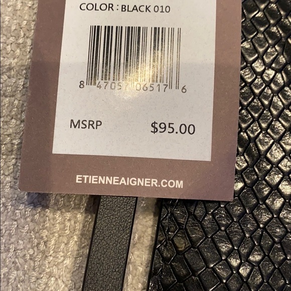 Etienne Aigner leather wristlet - Picture 3 of 8